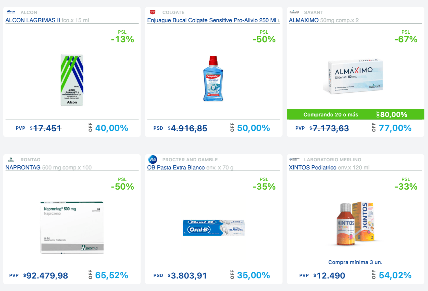 Listado de ofertas One Transfer